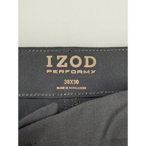 IZOD PerformX Pants Men's 38x30 Gray Stretch Performance Golf Casual